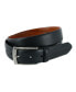 Men's Gregorio 35mm Herringbone Embossed Feather Edged Leather Belt