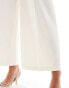 ASOS DESIGN tailored culotte in cream