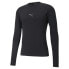 Puma ExoAdapt Crew Neck Long Sleeve Athletic T-Shirt Mens Black Casual Tops 5201