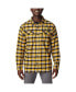 Men's Gold Iowa Hawkeyes Flare Gun Flannel Long Sleeve Shirt