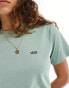 Vans left chest logo t-shirt in light green