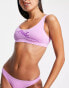 Nike Swimming logo bikini top in pink