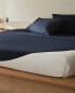 (200 thread count) contrasting semi-circle duvet cover