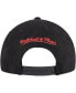 Mitchell Ness Men's Black Chicago Bulls Sweet Suede Snapback Hat