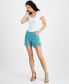 Women's Printed Mid-Rise Bermuda Shorts, Created for Macy's