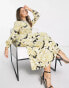 Vero Moda Aware maxi dress in yellow floral print