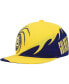 Big Boys Gold and Blue Marquette Golden Eagles Spiral Snapback Hat