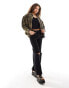 AllSaints Hettie shacket in green camo