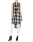 RAILS 152786 Women's 'Jordyn' Sleeveless Plaid Tunic Ebony/White Sz. Medium