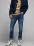 Jack & Jones Tim straight leg jeans in faded dark wash denim