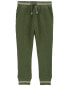 Toddler Solid Cotton Blend Pants - Green 5T