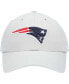 Men's Gray New England Patriots Clean Up Adjustable Hat