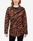 Petite Bold Animal Print Shacket Jacket