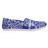 TOMS Alpargata Slip On Womens Blue Flats Casual 10018778T