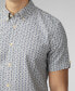 Men's Geo Wave Print Short Sleeve Shirt