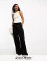 ASOS DESIGN Petite tailored cargo trouser in black