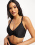 Ivory Rose Fuller Bust mix & match high apex underwire bikini top in black