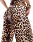 Fashionkilla super soft wide leg trousers co-ord in leopard print