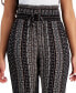 Juniors' Printed High-Rise Smocked-Waist Joggers