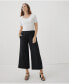 Plus Size Cotton Coastal Double Gauze Wide Leg Pant