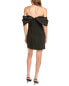 Ml Monique Lhuillier Luna Crepe Mini Dress Women's Black 6