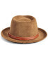 Men's Faux-Suede Belted Fedora