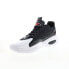 Reebok Solution Mid Mens Black Synthetic Lace Up Athletic Basketball Shoes