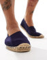 London Rebel X slip on espadrilles in navy