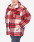 Plus Size Plaid Shacket Jacket