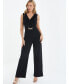 Women's Buckle Frill Detail Palazzo Jumpsuit