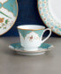 Lodi's Morning 6" Saucers, Set of 4