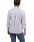 Petite 3/4 Roll Tab Blouse with Pockets