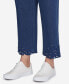 Plus Size Extra Stretch Denim Ankle Jean with Cutout Hem