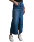 Women's High-Rise Denim Maxi Skirt