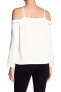 Cooper & Ella 154709 Women's Joline Cold-Shoulder Blouse Ivory Sz. Small