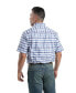 Men's Long Foreman Flex Short Sleeve Button Down Shirt