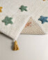 Children's bath mat with stars