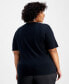 Plus Size Embellished Cotton T-Shirt, Created for Macy's