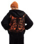 G-star zip through hoodie in black with archive vest print