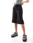 Pimkie tailored longline jorts in black