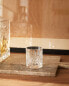 Engraved crystalline shot glass