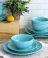 Luna 18 Piece Porcelain Dinnerware Set, Service for 6