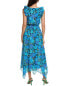 Ramy Brook Greta Midi Dress Women's Blue Xs