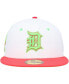 Men's White, Coral Detroit Tigers 1968 World Series Strawberry Lolli 59FIFTY Fitted Hat