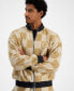 Men's Naliso Relaxed Fit Zip-Front Checkered Track Jacketed