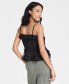 Women's Ruffled V-Neck Tie-Front Tank Top, Created for Macy's