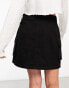 New Look cargo mini skirt in black