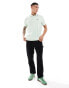 BOSS Green Paddy tipped polo shirt in green