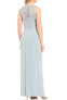 Marina 153746 Women's Illusion Lace Gown Dress Sleeveless Blue Sz. 8