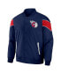 Men's Darius Rucker Collection by Navy Cleveland Guardians Baseball Raglan Full-Snap Jacket